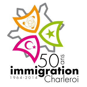 logo des 50ans de l'immigration à Charleroi